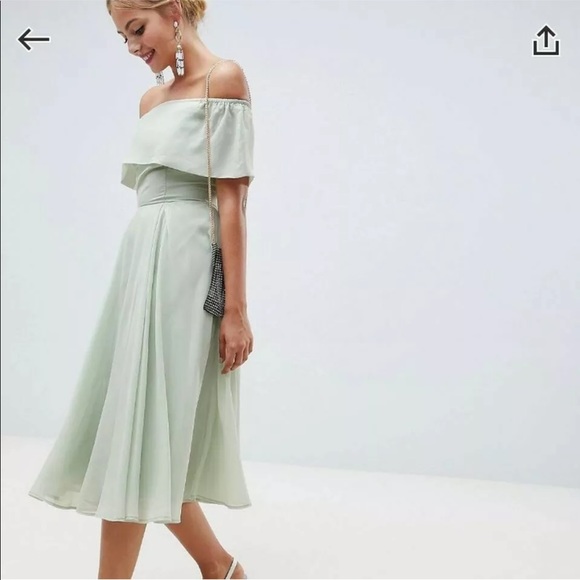 Retro Style Mint Green Dress 